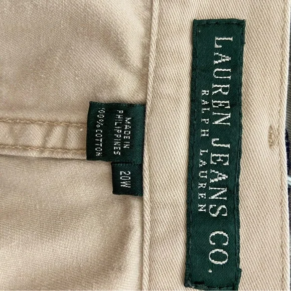 3 Pair of Ralph Lauren Women’s Capris Sz 20W Blue, Khaki, Olive - Picture 14 of 16